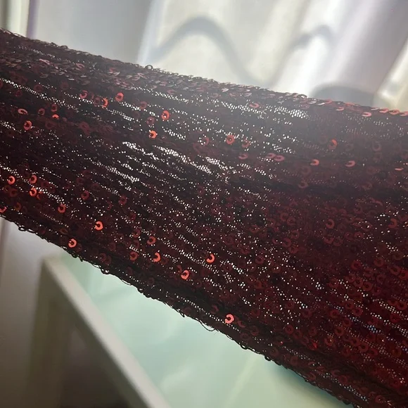 FASHION NOVA Burgundy Sequin Mini Dress - Picture 14 of 17